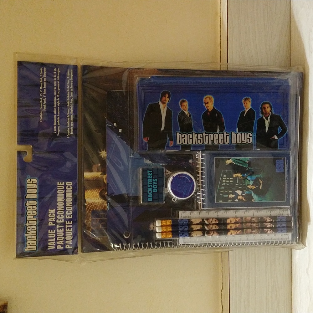 Vintage 2001 Backstreet Boys School Value Pack SEALED